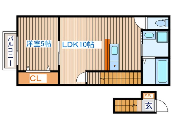 ココスタイル萩野町の物件間取画像